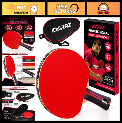 High-Performance Table Tennis Paddle with Carrying Case - ITTF Approved, 99 Spee