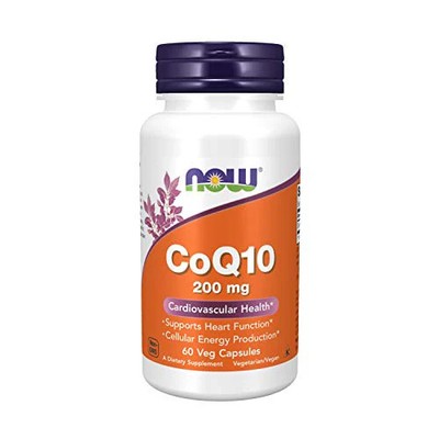 NOW Supplements CoQ10 200 mg 60 Vegane Kapseln