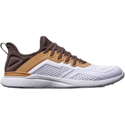 NWT APL TechLoom Tracer Chocolate Tan White Knit Athletic Running Sneakers Men 9