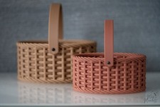 Woven Style Easter Basket – 3D Printed Decorative Storage Basket