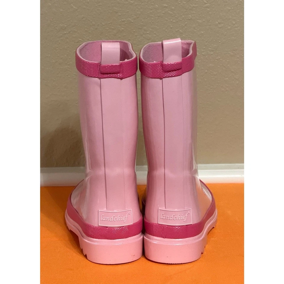 Landchief Kids Rain Boot Pink Size 1 Waterproof Utility Cute Fairy Kidcore Y2K - Image 4 of 4