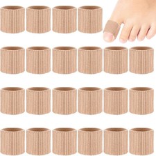 24 Pcs Toe Protector Sleeve for Corns, Skin Color, Large Size