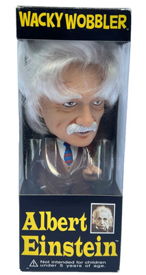 2003 Albert Einstein Wacky Wobbler Bobblehead Bobble Head Doll Funko Retired