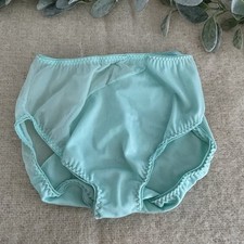 Vintage Women  s Panties Vassarette Sheer Beginning Mint Green Large USA
