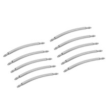 10pcs 23mm Watch Curved Spring Bar Pin Set 1.3mm Dia Stainless Steel Band Pin