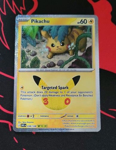 Pokemon 30th Celebration #38/128 Pikachu Fireworks Holo (16/30)