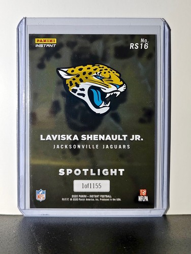 Laviska Shenault Jr Rookie 2020 Panini NFL #16 Rookie Spotlight Card Jaguars - Picture 2 of 6