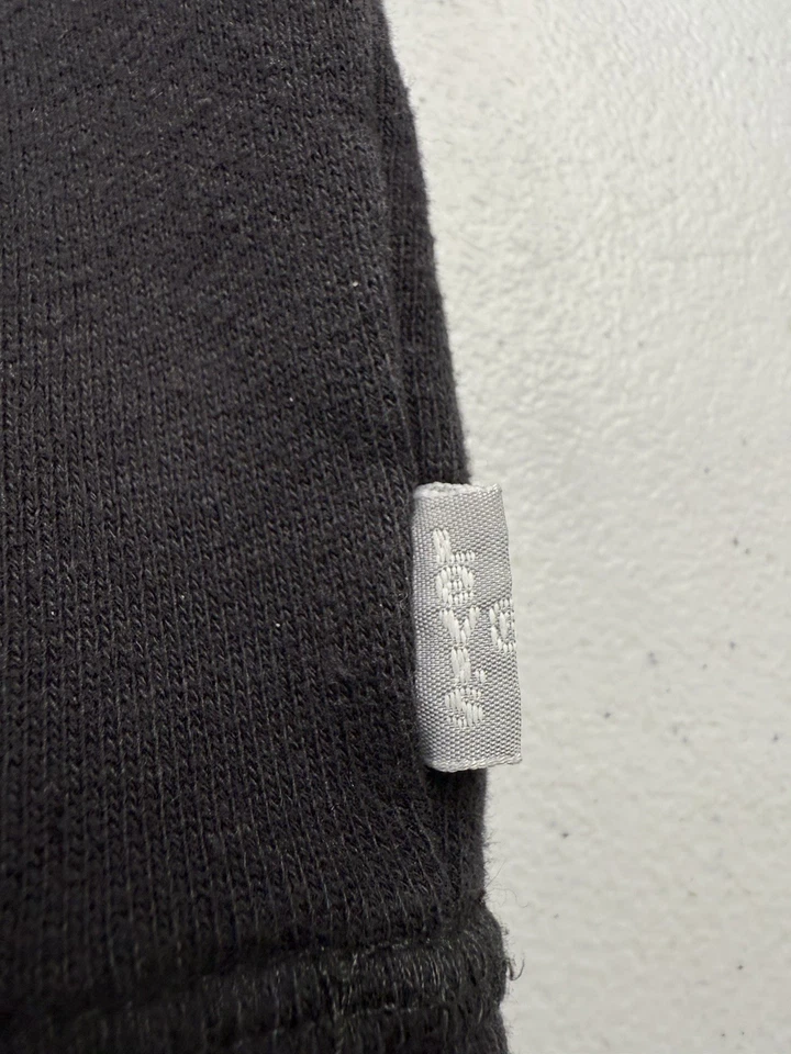 Vtg Levis SilverTab Graphic Hoodie Black Pullover Spell Out Y2K Skater Grunge L - Image 3 of 4