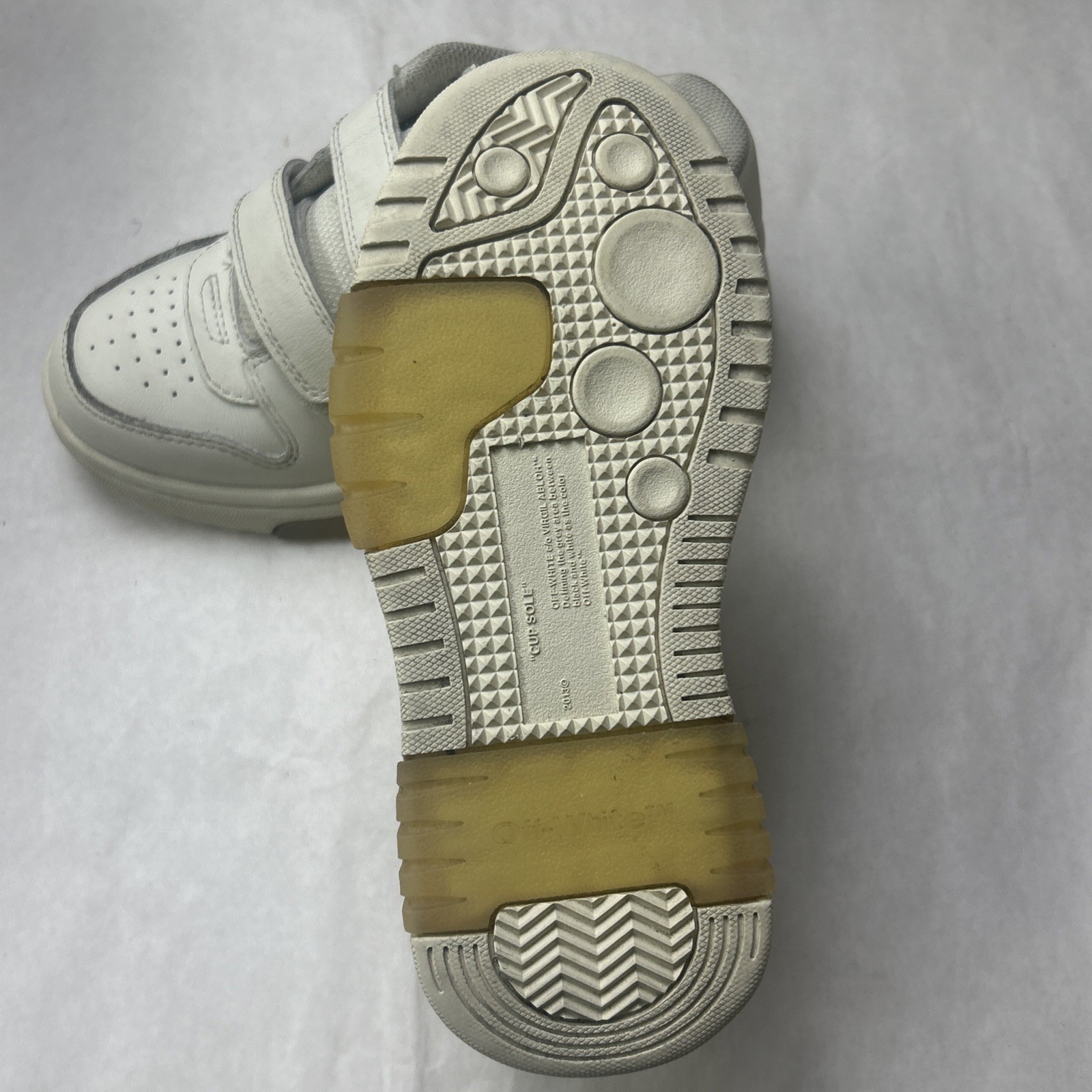 Off-White Kids OOO Strap Sneakers White Size 28 OBIA008F22LEA001010 thumbnail 11