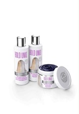 Purple Shampoo Conditioner Mask Trio Gift Set Removes Brassy Yellow Tones.