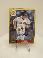 Wade Boggs 2022 Topps Series 2 1987 Topps Silver Pack Auto # /30 Boston Red Sox