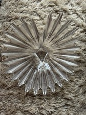 Vintage Dartington Crystal "Palm Leaf" 30 cm bowl Circa 1980's - GT50