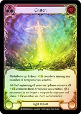 FAB  RAINBOW FOIL  Glisten (Red)  - Monarch (Unlimited) Card # 069