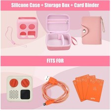 Yoto Mini Player Travel Bundle with Pink Silicone Cover/