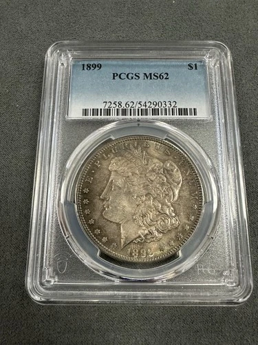 1899 Morgan Silver PCGS MS62 Toned