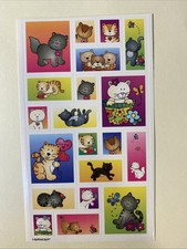 CAT Kitten Sticker Sheet Scrapbook Planner Craft Stickers