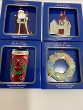 Regent Square Studio Design 2025 Christmas Ornament LOT of 4
