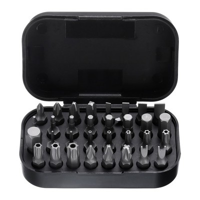 32pcs Phillips Slotted Hex Torx U-Type Screwdriver Bit Set with Bit Holder