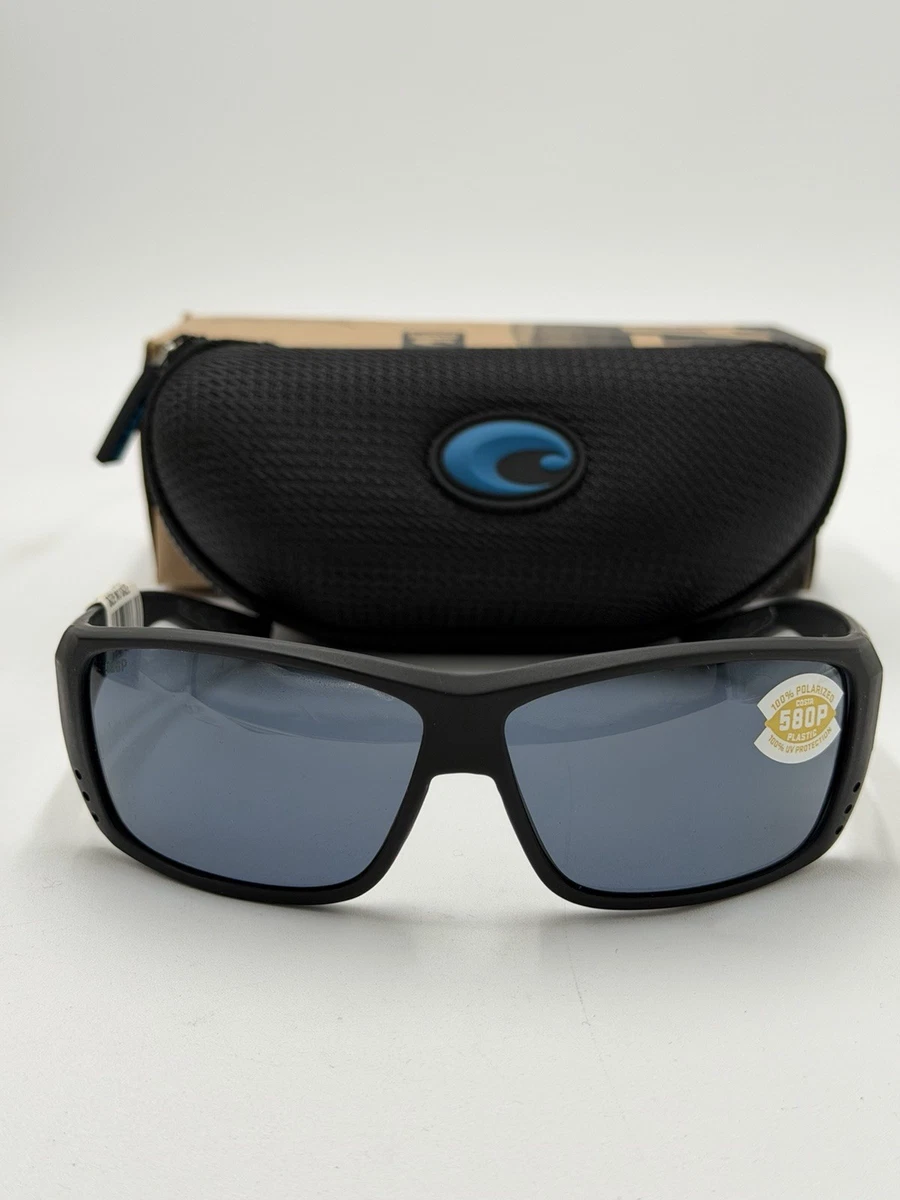 Occhiali Da Sole Costa Del Mar Cat Cay – Montatura Nera, Lenti Blue Mirror 580G Polarizzate, Unisex