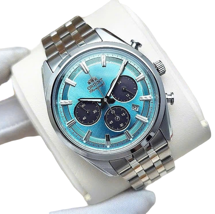 Orient Stretto Sapphire Crystal Blue Dial Chronograph RN-TX0304L