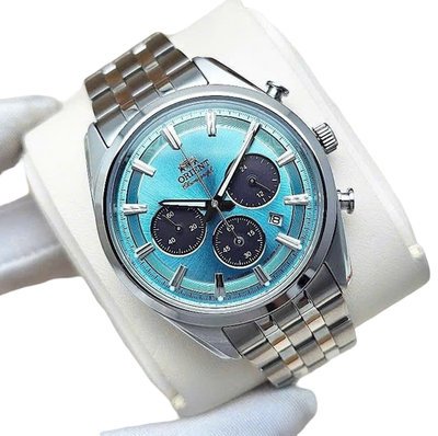 Orient Stretto Sapphire Crystal Blue Dial Chronograph RN-TX0304L