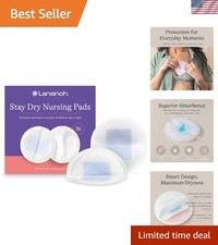 BPA  Latex Free Super Absorbent Nursing Pads - Ideal for Breastfeeding Moms
