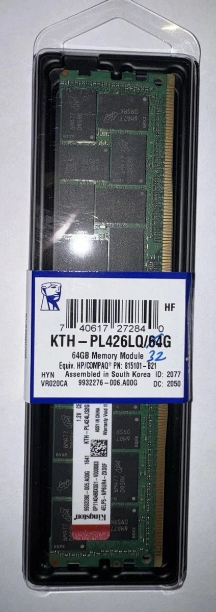 Kingston DDR4 SDRAM 32 GB Total Capacity Memory (RAM) for sale | eBay