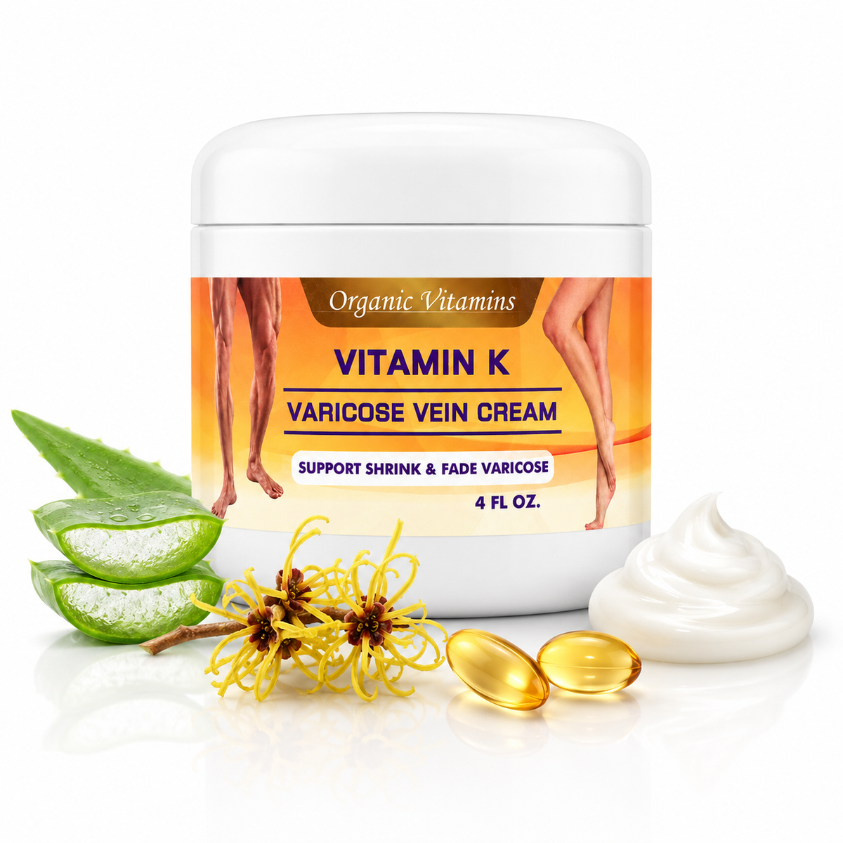Vitamin K Cream Spider Varicose Veins Scars Rosacea Capillaries