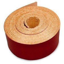 Leather Strap  100 Real Cowhide  1.5-2mm Thick  72 1 Inch, Cherry Red