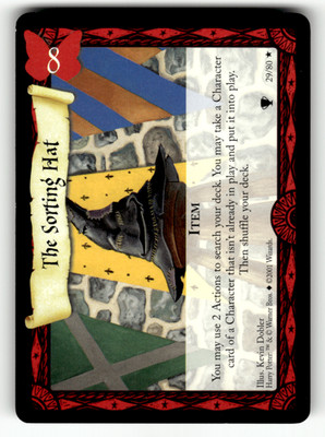 Harry Potter The Sorting Hat 2001 Trading Card Game Wizards 29/80