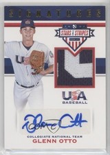 2017 USA Baseball Stars & Stripes and Signatures Prime /25 Glenn Otto Auto 4l3
