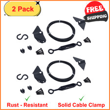 Durable Anti Sag Gate Kit For Wooden Fence, Anti-Sag Gate Support Cable Kit In