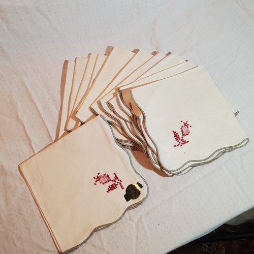 12 vintage floral Leewards napkins - Picture 9 of 9