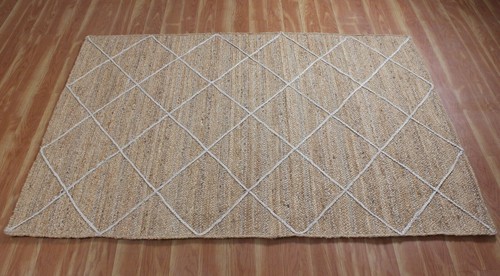 Indian Rug Jute Rectangular Shape Hand Braided Eco friendly Carpet Area Rugs - Picture 3 of 7