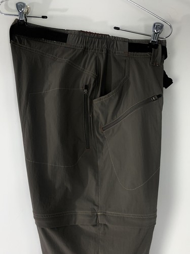 REI Pants Womens Cargo Convertible Pants Size 10 Beige Stretch Zip Pockets Belt - Picture 5 of 11