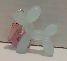 Acrylic Balloon Dog Key Chain/Charm/Zipper Pull Translucent Blue