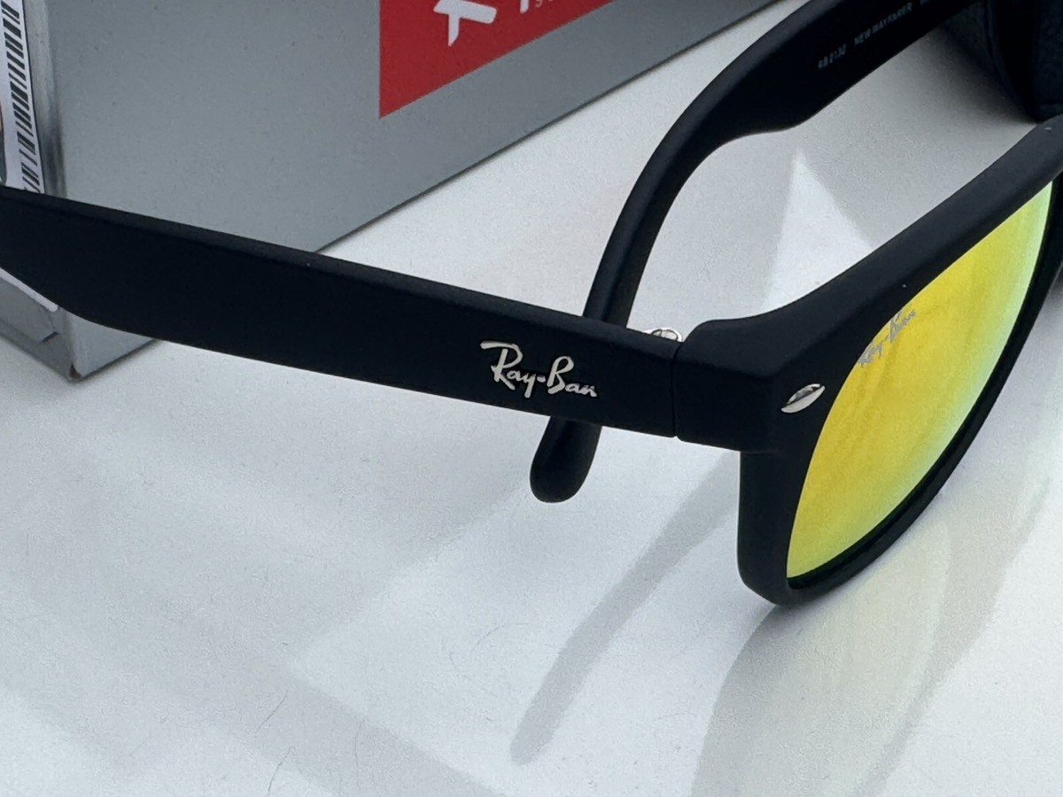NEW Ray-Ban RB2132 NEW WAYFARER 622/69 3N Orange Mirror 55mm