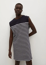 Brand New Mango Shift Cotton Dress with Tags - UK 8