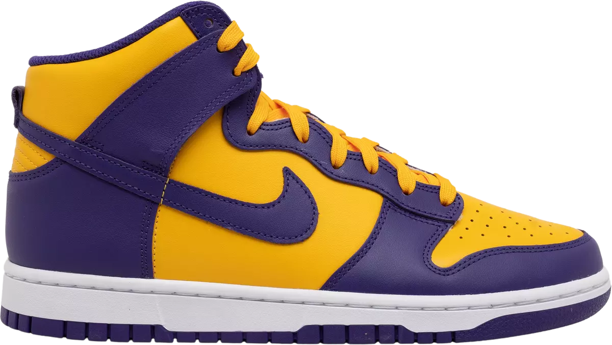 Nike sb dunk high best sale lakers