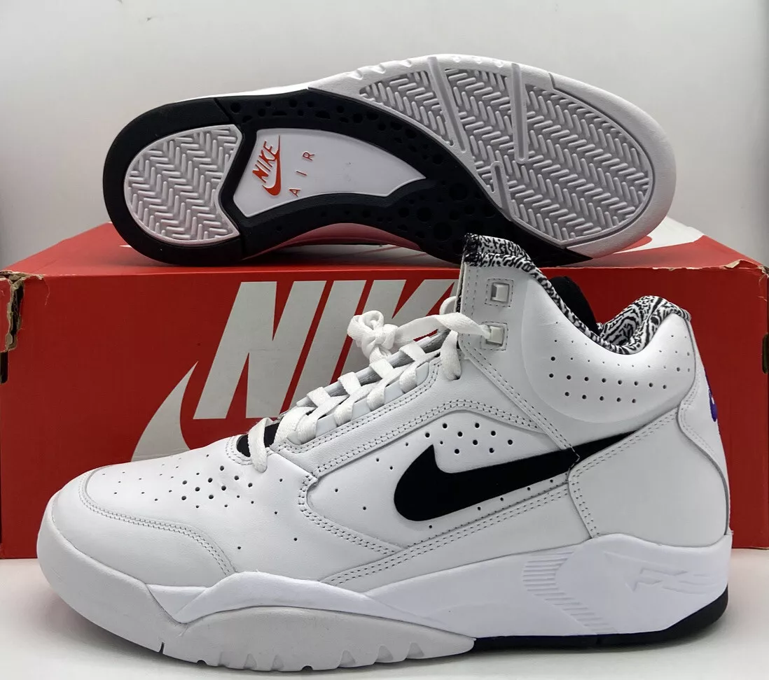 Nike Air Flight Lite Mid Shoes White Black Retro Sneakers