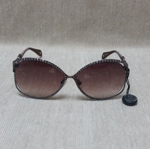 Jimmy Crystal Sunglasses with Mocca & Light Colorado Topaz Swarovski Crystals - Picture 3 of 3