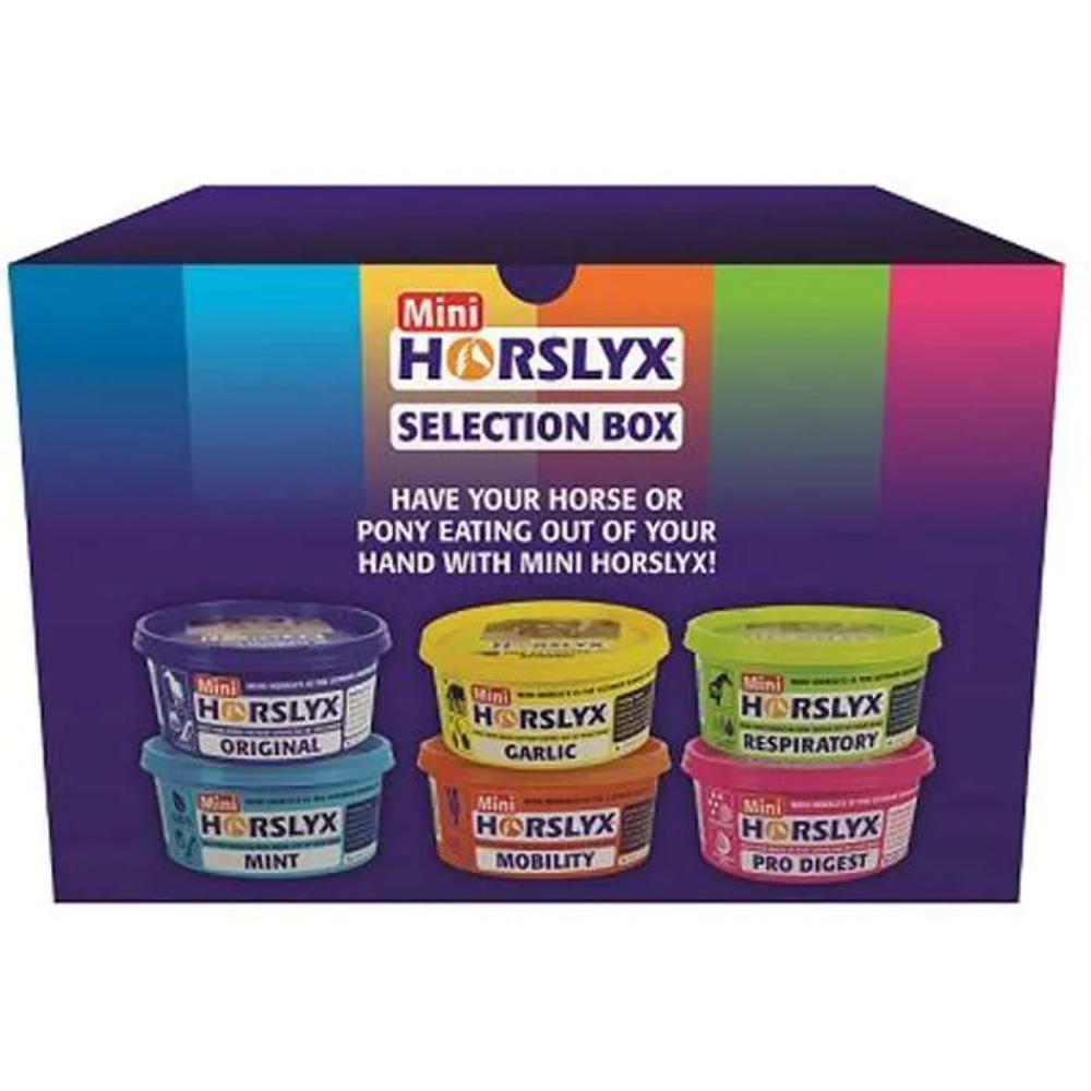 Horslyx Minilick Assorted Mix 6 x 650g HORSE / PONY LICK Garlic etc