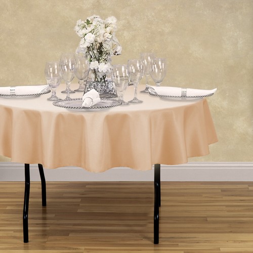 LinenTablecloth 70 in. Round Polyester Tablecloths, 30 Colors! Event & Wedding - Picture 42 of 73