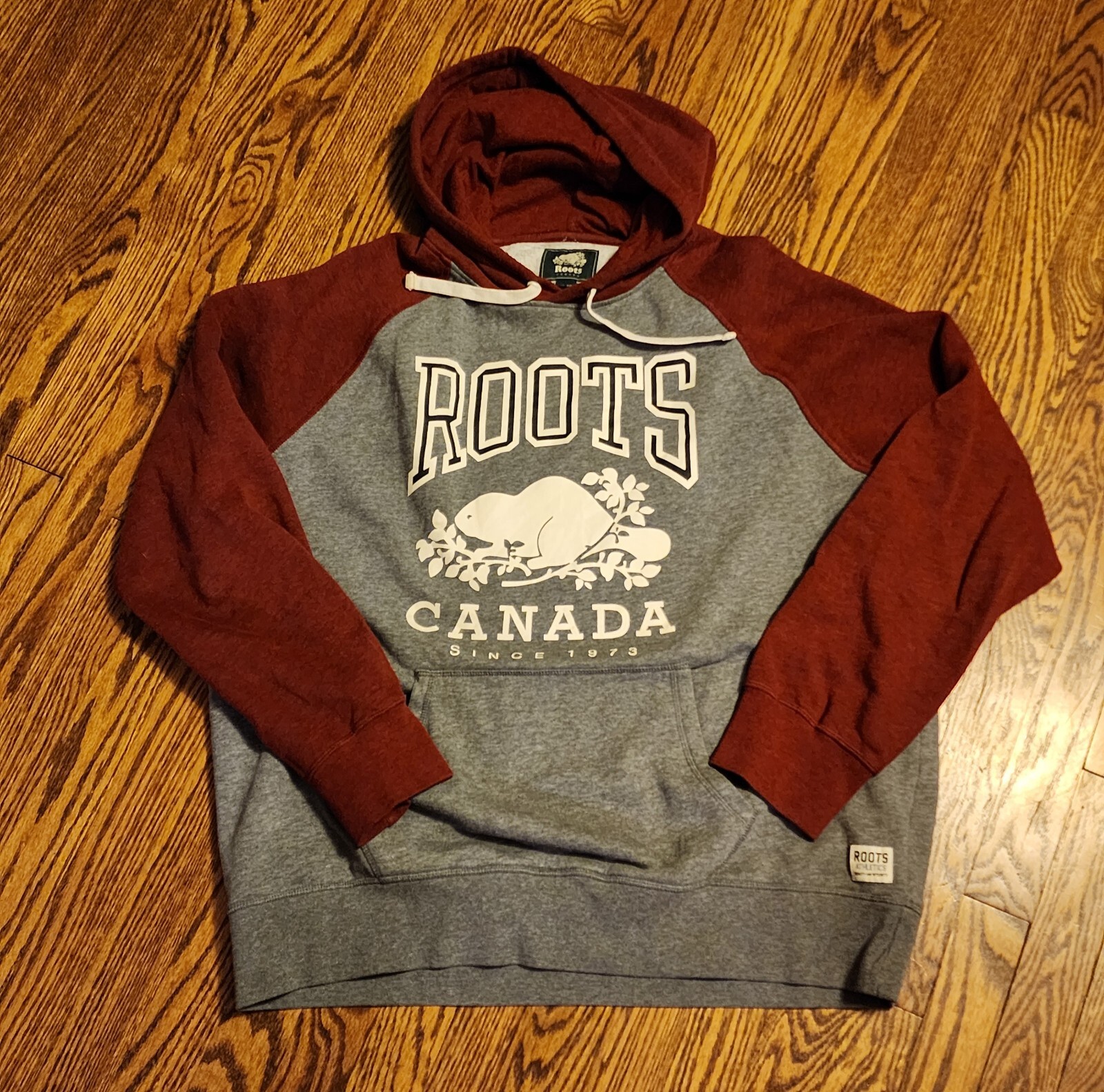Roots Canada Hoodie Mens Size Medium Gray Roots Sweatshirt Beaver | eBay