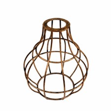Lampenschirm E27 B22 Hängelampe Vintage Käfig Draht Schirm Loft Stil Metall DIY