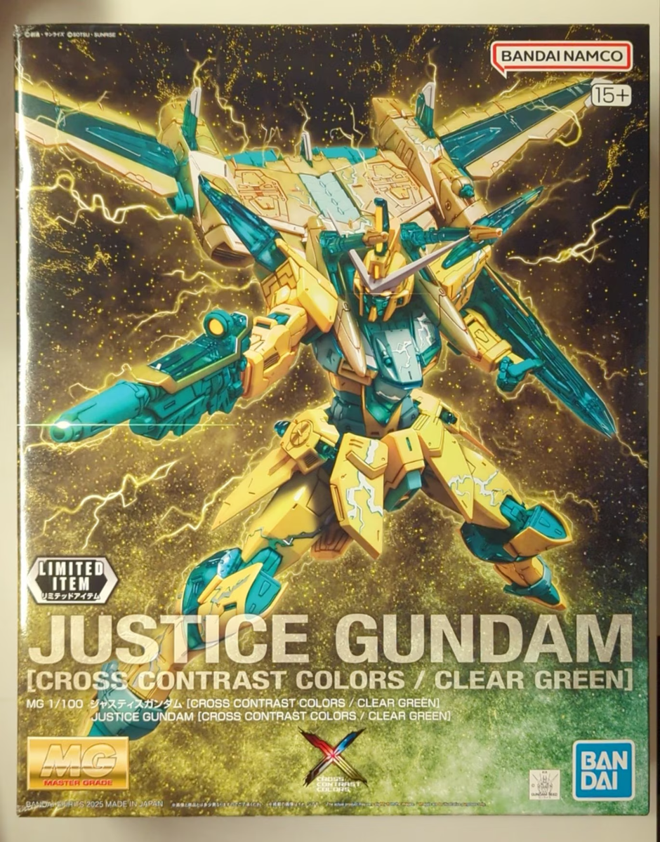 Bandai MG 1/100 Justice Gundam Cross Contrast Color Clear
