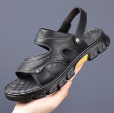Men's Summer Beach Sandals Shoes Outdoor Casual Flats Peep Toe Comfort 38-44 New