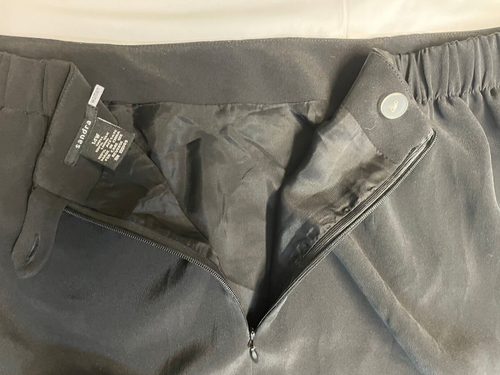Sandra Womens Size 14W Black Lined Skirt - Picture 10 of 15