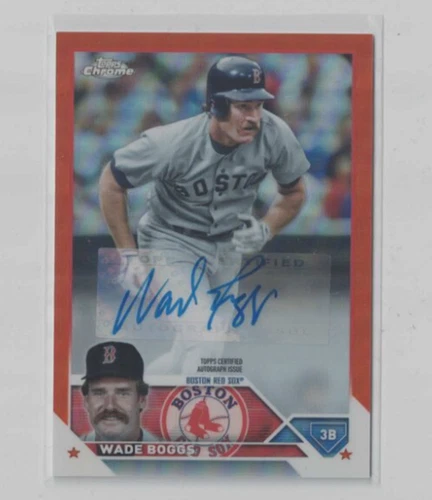 2023 Topps Chrome #CLA-WB Wade Boggs 13/25 Auto HOF Red Sox