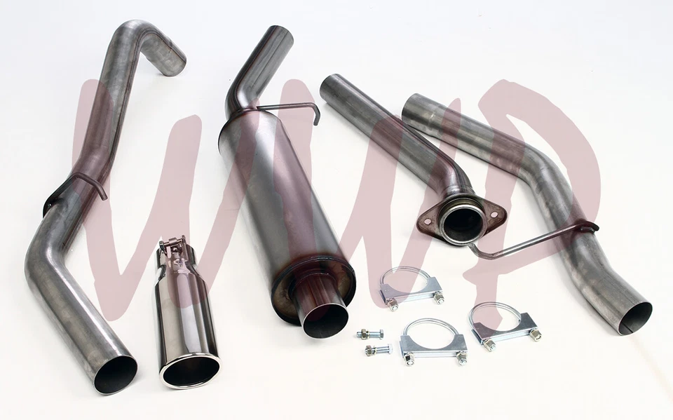 Stainless CatBack Exhaust Muffler System 03-07 Chevy/GMC Silverado Sierra 1500 - Image 2 of 2